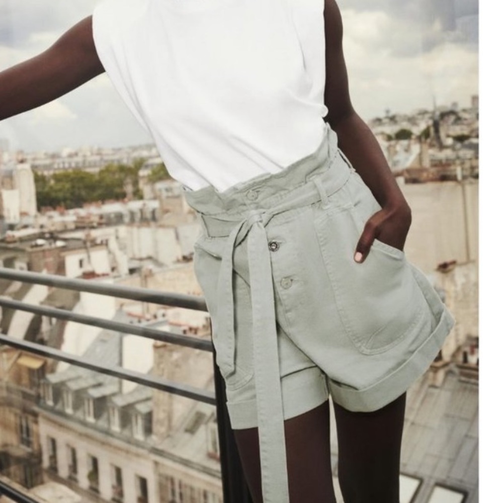 Zara 4 paperbag fit nwt